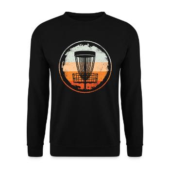 Discgolfer Discgolf Spieler Frisbees Disc Golf - Unisex Pullover - Schwarz - Vorne - Alina (178cm) & Michal (187cm)