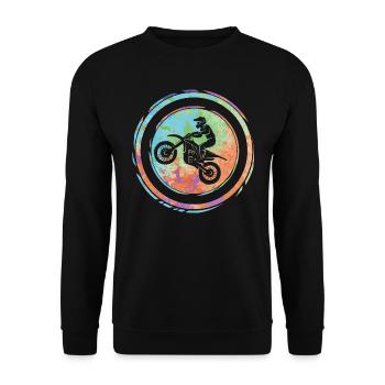 Motocross Biker Motorsport Kids Moto - Sweat-shirt Unisexe - noir - Devant - Alina (178cm) & Michal (187cm)