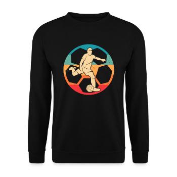 Footballeur Enfants Footballeur Footballeur - Sweat-shirt Unisexe - noir - Devant - Alina (178cm) & Michal (187cm)