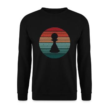 Chess Player Vintage Chess Pieces Chess Player - Unisex Sweatshirt - black - Front - Alina (178cm) & Michal (187cm)