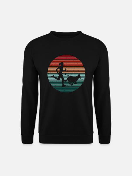 Hundesport Dogtrekking Hundelauf Canicross - Unisex Pullover - Schwarz