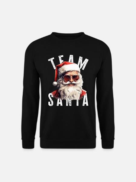 Team Santa Weihnachtsmotiv Weihnachtsmann - Unisex Pullover - Schwarz