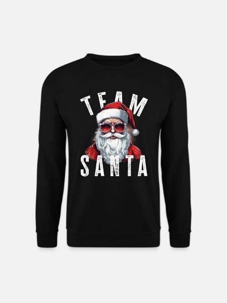 Équipe Père Noël Motif Père Noël Père Noël - Sweat-shirt Unisexe - noir