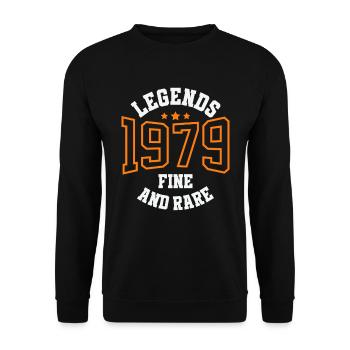Legends 1979 – Belle et rare idée cadeau vintage - Sweat-shirt Unisexe - noir - Devant - Alina (178cm) & Michal (187cm)