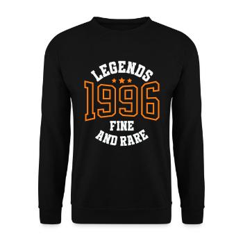 Legends 1996 – Belle et rare idée cadeau vintage - Sweat-shirt Unisexe - noir - Devant - Alina (178cm) & Michal (187cm)