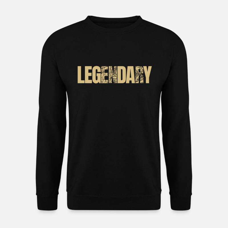 Bodybuilder Leg Day Langhantel Krafttraining - Unisex Pullover - Schwarz