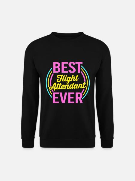 Flight Attendant Stewardess - Unisex Sweatshirt - black