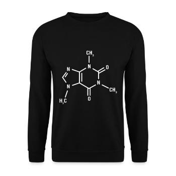 Chimie Science Physique Laboratoire Formule structurelle - Sweat-shirt Unisexe - noir - Devant - Alina (178cm) & Michal (187cm)