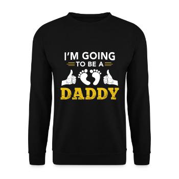 I'm Going To Be A Daddy - Future Dad Dad - Unisex Sweatshirt - black - Front - Alina (178cm) & Michal (187cm)