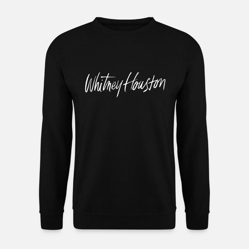 Whitney Houston Écriture Blanche - Sweat-shirt Unisexe - noir