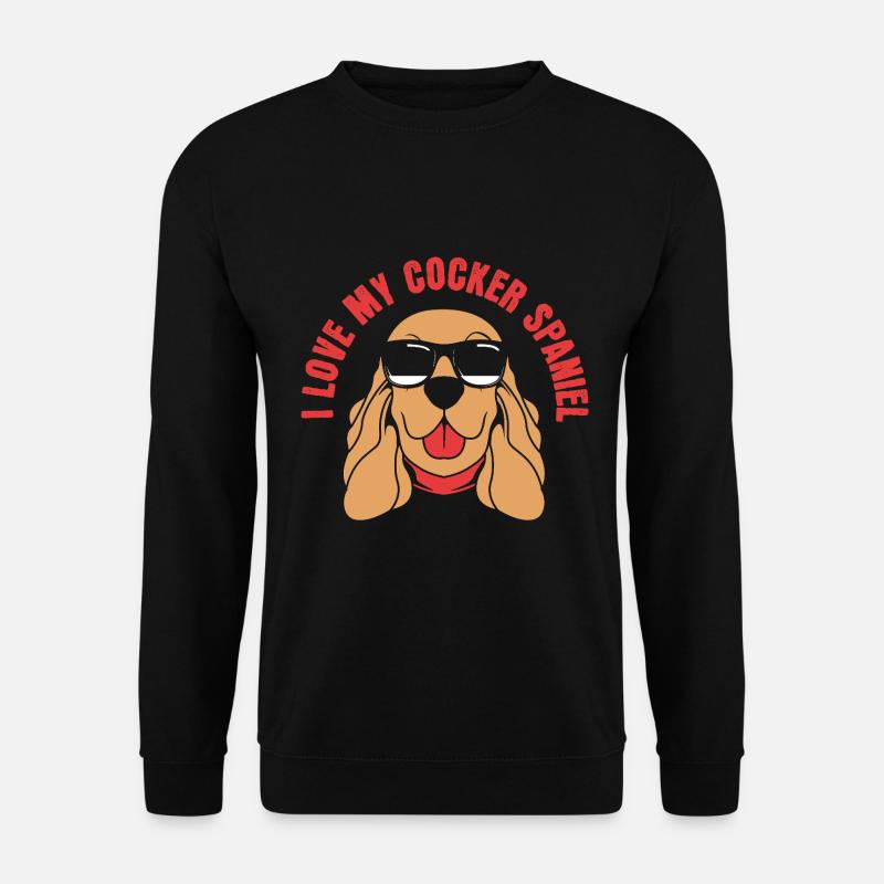 Papa Cocker Spaniel - Sweat-shirt Unisexe - noir