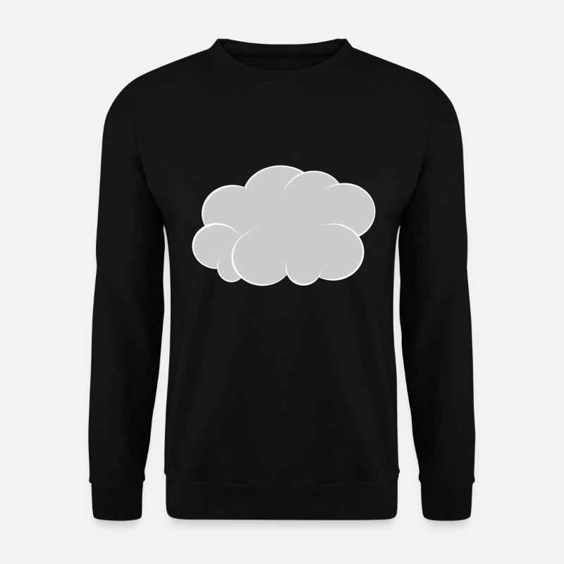 cloud cloud gray white - Unisex Sweatshirt - black