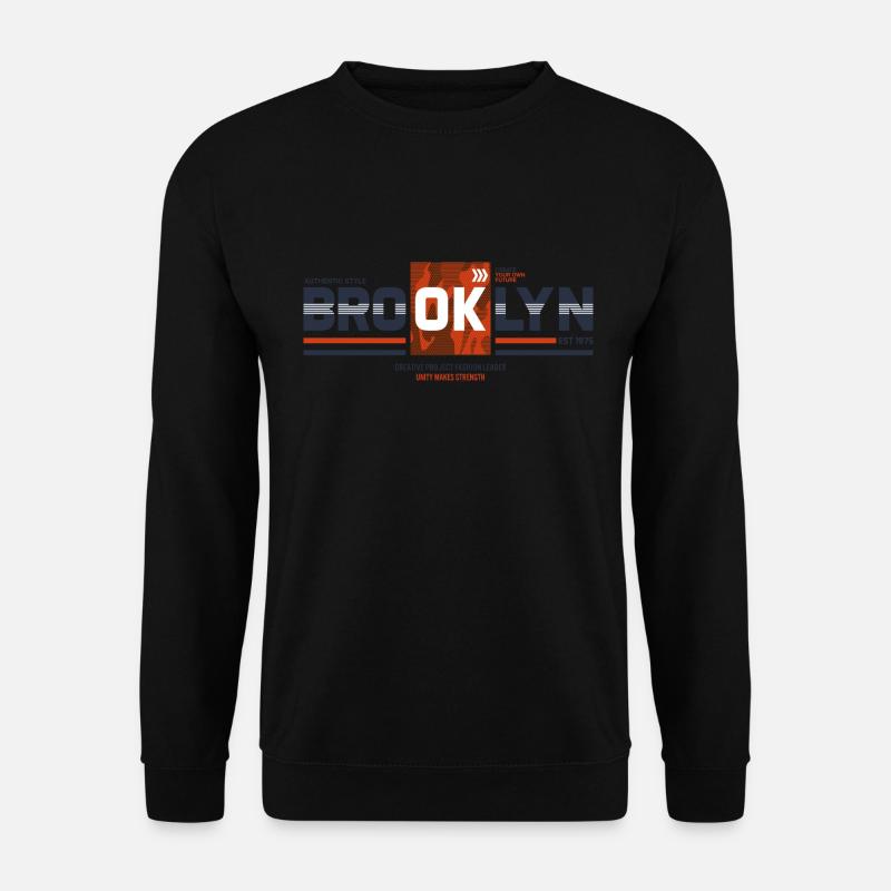 Brookly Exclusive Design - Unisex Pullover - Schwarz