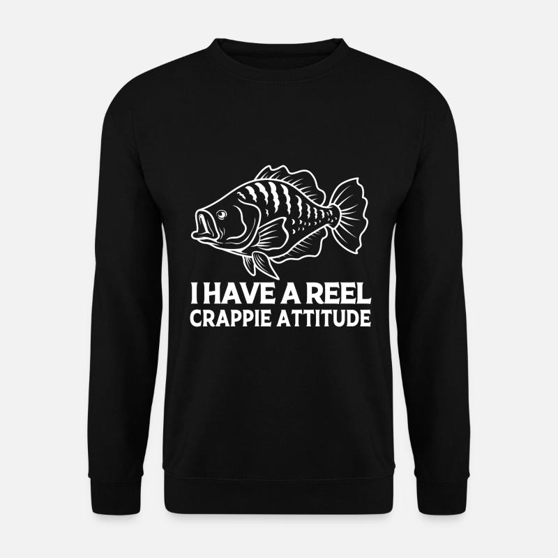 Crappie Fisch Barsch Sonnenbarsch - Unisex Pullover - Schwarz