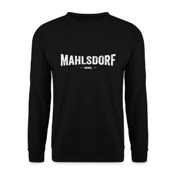 Mahlsdorf Original - Unisex Pullover - Schwarz - Vorne - Alina (178cm) & Michal (187cm)