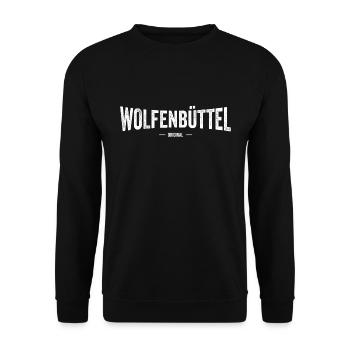 Wolfenbüttel Original - Unisex Pullover - Schwarz - Vorne - Alina (178cm) & Michal (187cm)