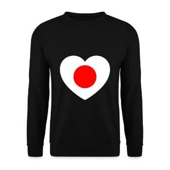 Japan - Unisex Sweatshirt - black - Front - Alina (178cm) & Michal (187cm)