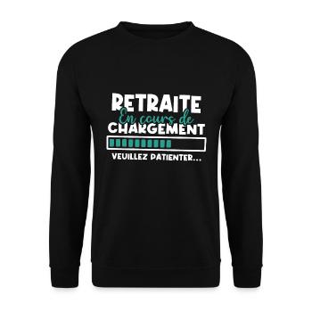 Retraite en cours de chargement - Sweat-shirt Unisexe - noir - Devant - Alina (178cm) & Michal (187cm)