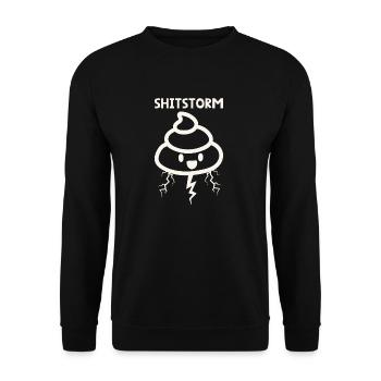 Tempête de merde - Sweat-shirt Unisexe - noir - Devant - Alina (178cm) & Michal (187cm)