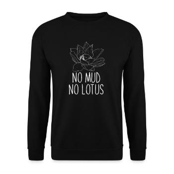 Lotus - Sweat-shirt Unisexe - noir - Devant - Alina (178cm) & Michal (187cm)