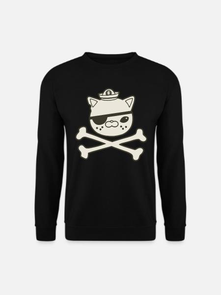 Pirate Funny Graphic - Unisex Sweatshirt - black