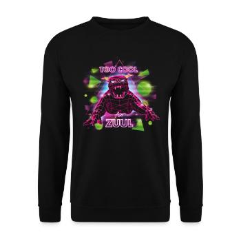 Ghostbusters Too Cool For Zuul - Unisex Pullover - Schwarz - Vorne - Alina (178cm) & Michal (187cm)