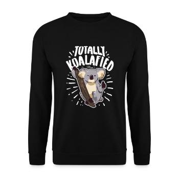 Totally Koalafied - Unisex Pullover - Schwarz - Vorne - Alina (178cm) & Michal (187cm)