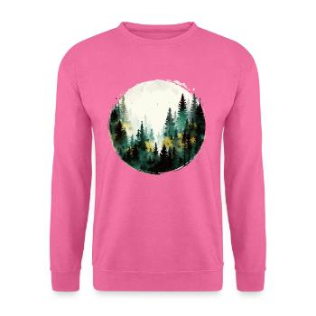 Forêt de sapins - Sweat-shirt Unisexe - rose - Devant