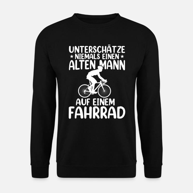 Radfahrer Mountainbike Fahrrad - Unisex Pullover - Schwarz