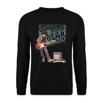 Grunge NOT Dead 02 - Unisex Sweatshirt - black - Front - Alina (178cm) & Michal (187cm)
