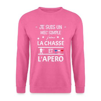 Jagd - Unisex Pullover - Pink - Vorne