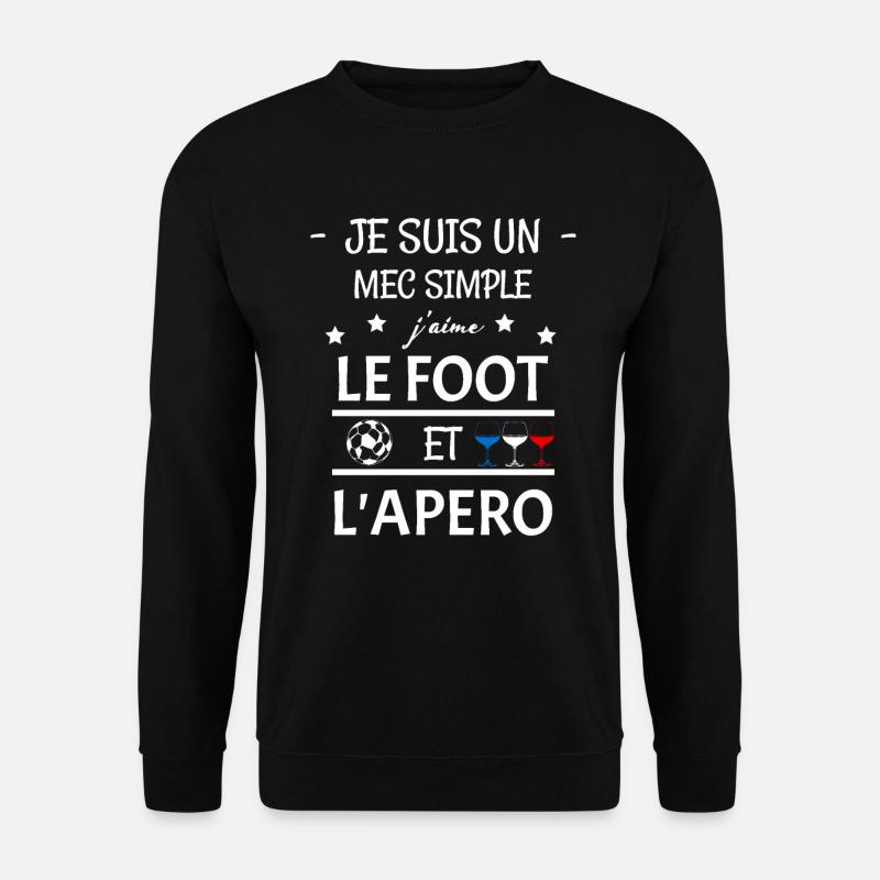 Fußball - Unisex Pullover - Schwarz