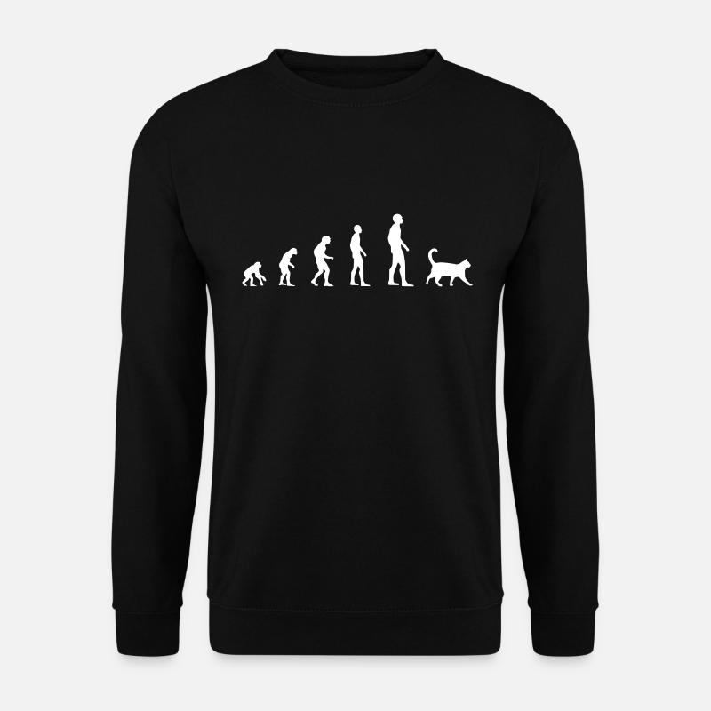 Chat - Evolution - Sweat-shirt Unisexe - noir