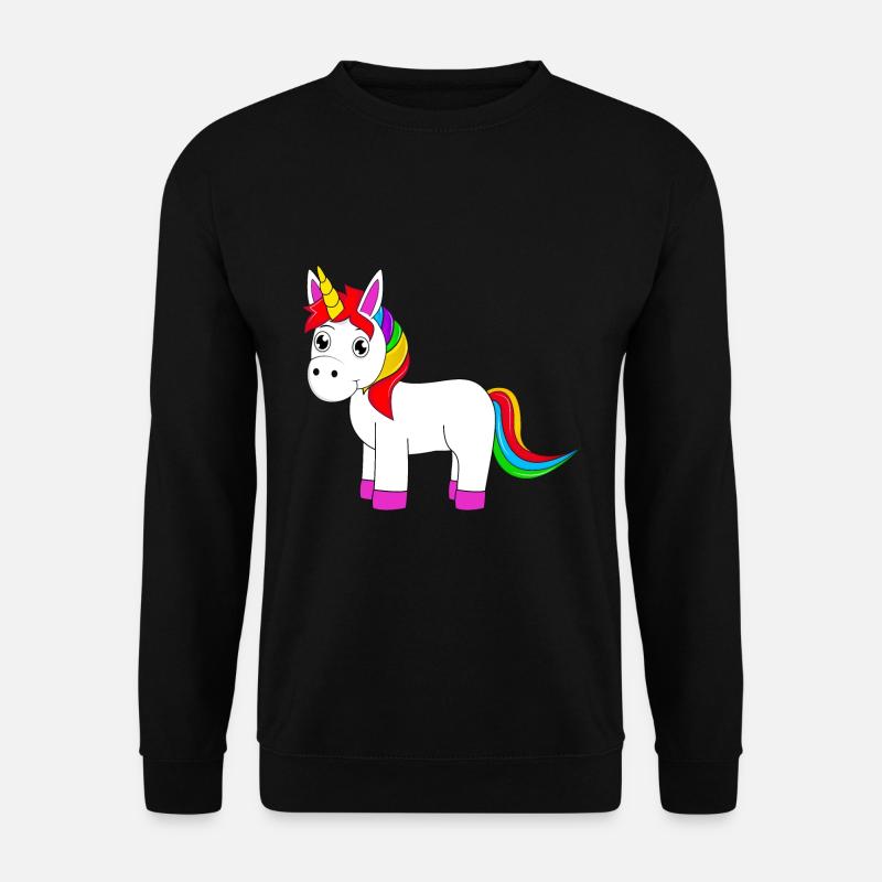 süßes Einhorn - Unisex Pullover - Schwarz