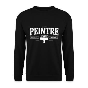 Maler - Unisex Pullover - Schwarz - Vorne - Alina (178cm) & Michal (187cm)
