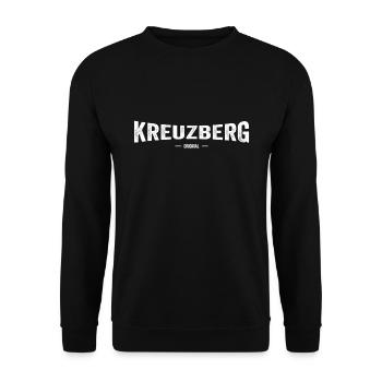 Kreuzberg Original - Unisex Pullover - Schwarz - Vorne - Alina (178cm) & Michal (187cm)