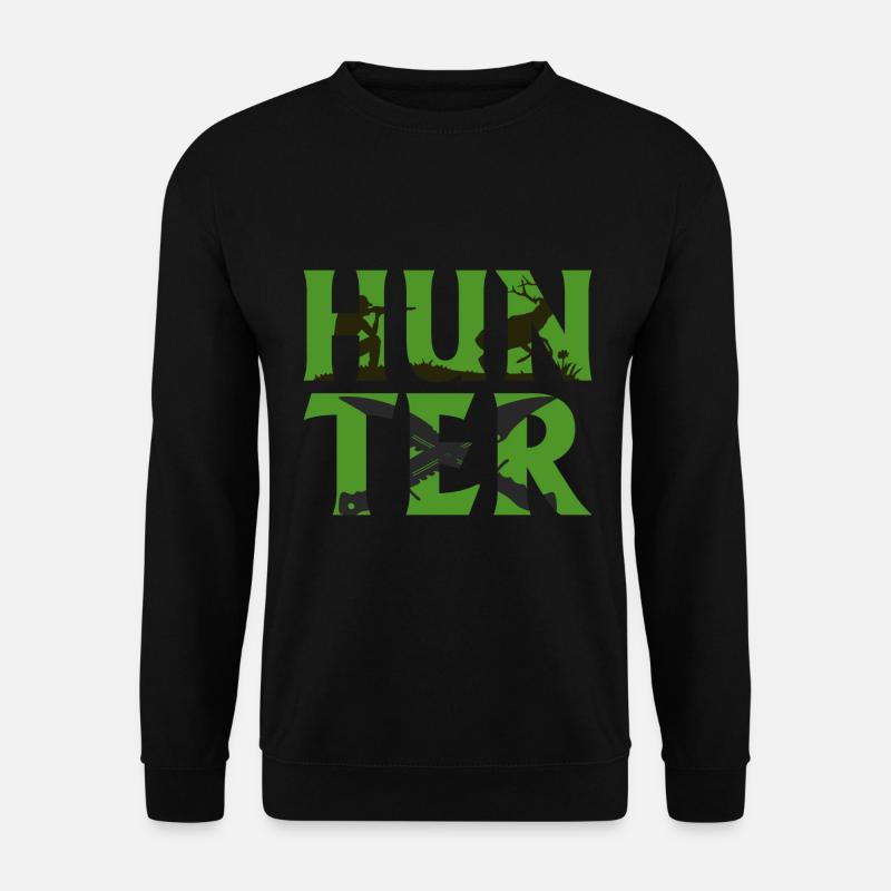 Jäger / Hunter - Unisex Pullover - Schwarz