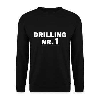 Drilling Nummer 1 Drillinge Partnerlook Geschenk - Unisex Pullover - Schwarz - Vorne - Alina (178cm) & Michal (187cm)