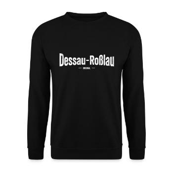 Dessau Roßlau Original - Unisex Pullover - Schwarz - Vorne - Alina (178cm) & Michal (187cm)