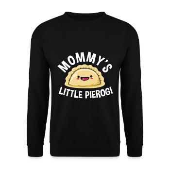 Pologne Polonais Pierogi - Sweat-shirt Unisexe - noir - Devant - Alina (178cm) & Michal (187cm)