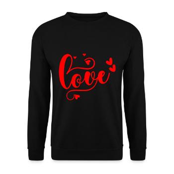 Amour - Sweat-shirt Unisexe - noir - Devant - Alina (178cm) & Michal (187cm)