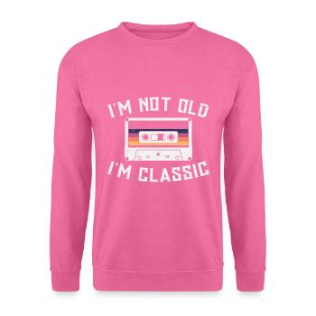 80er 90er Jahre Musik Kassette Lustig Mixtape - Unisex Pullover - Pink - Vorne