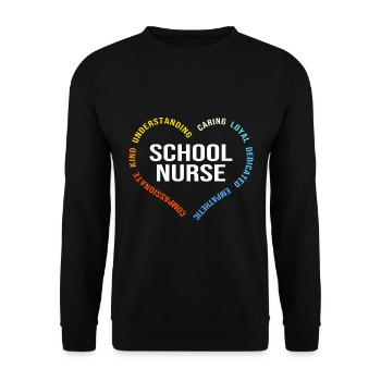 Schule Krankenschwester Krankenhaus Medizin - Unisex Pullover - Schwarz - Vorne - Alina (178cm) & Michal (187cm)