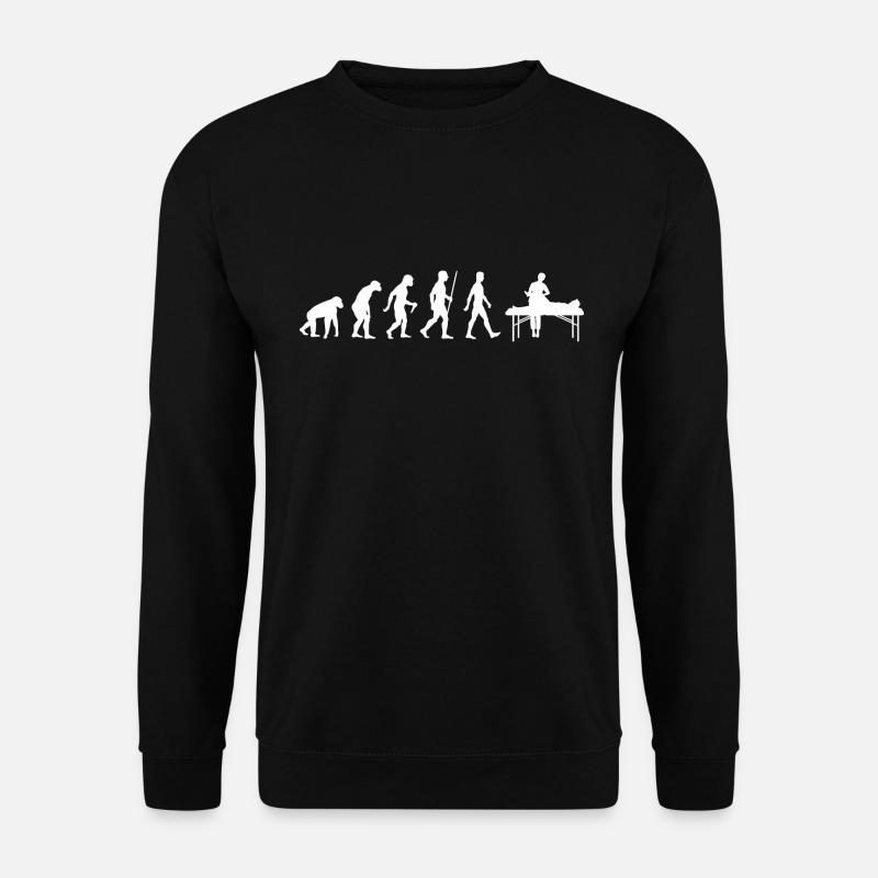 Physiotherapie Physiotherapeut Evolution - Unisex Pullover - Schwarz