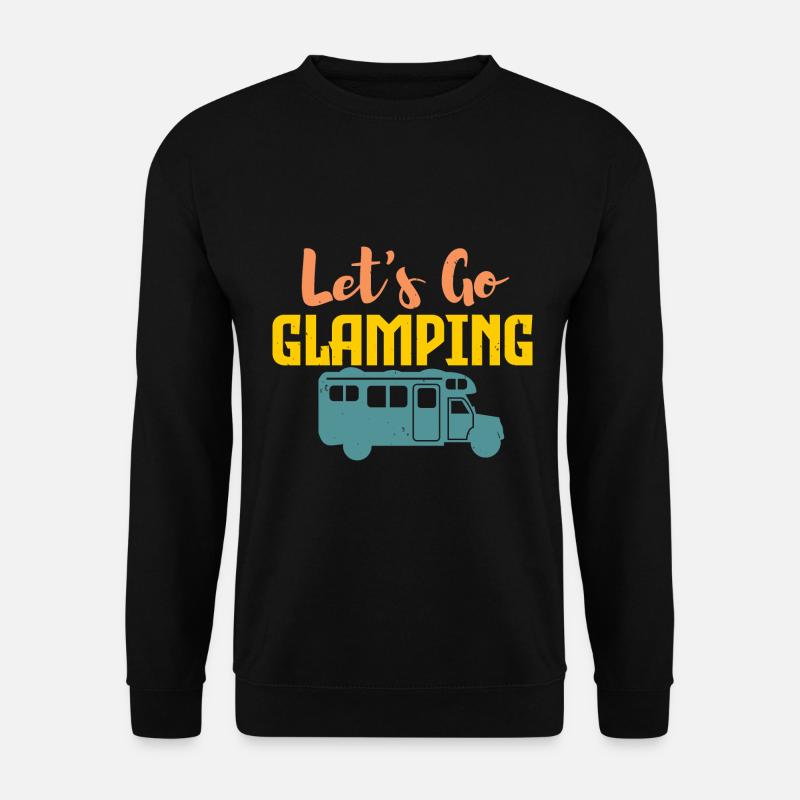 Camping and glamping - Unisex Sweatshirt - black