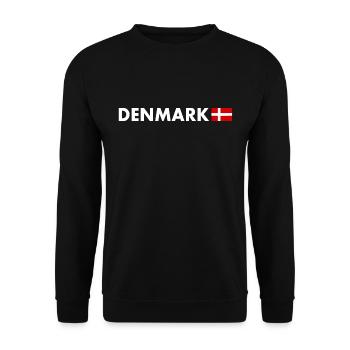 Denmark - Unisex Sweatshirt - black - Front - Alina (178cm) & Michal (187cm)