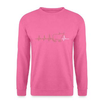 BOVINS VACHES ECG VACHE - Sweat-shirt Unisexe - rose - Devant