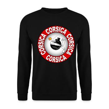 corse corsica 04 - Sweat-shirt Unisexe - noir - Devant - Alina (178cm) & Michal (187cm)