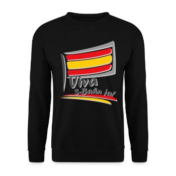Viva S-Bahn oui! (Édition Viva Espana) - Sweat-shirt Unisexe - noir - Devant - Alina (178cm) & Michal (187cm)