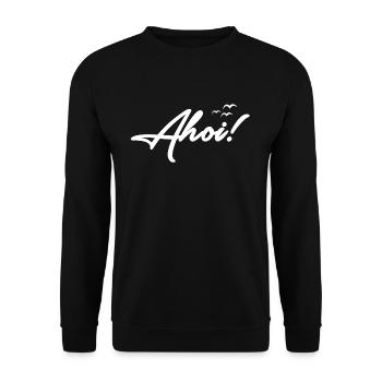 Ahoi! - Unisex Pullover - Schwarz - Vorne - Alina (178cm) & Michal (187cm)